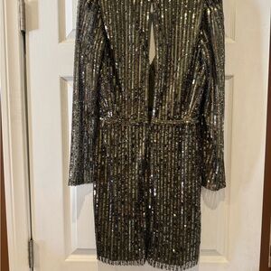 Sequin Black and Gold Dress